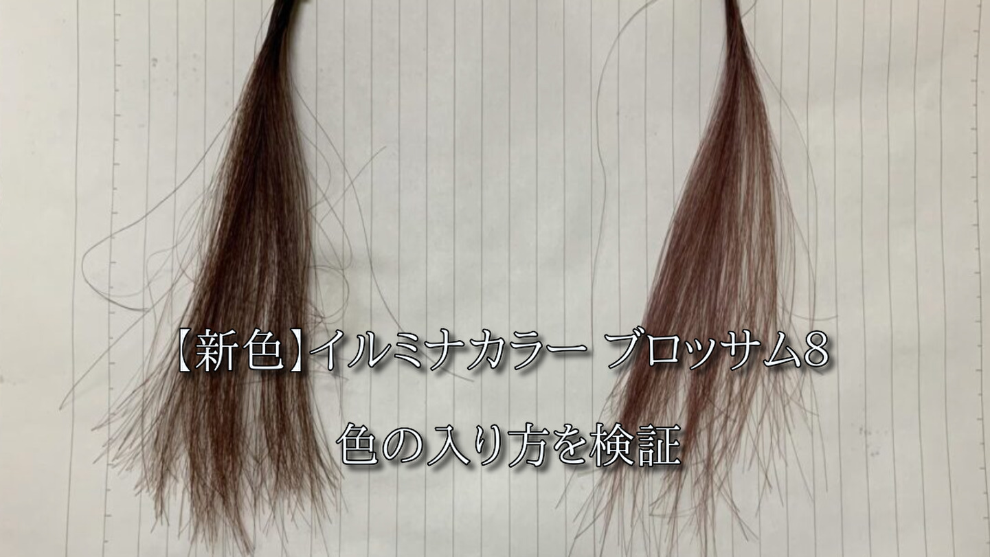 新色】イルミナカラー ブロッサム８ の色の入り方を検証｜Hair.com